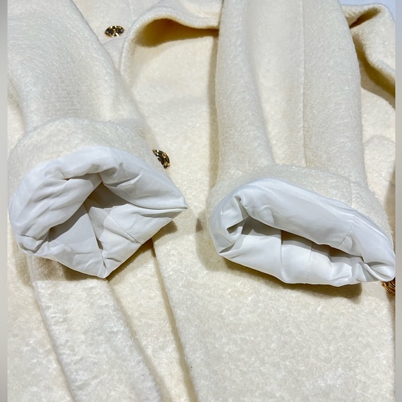 Ann Taylor Belted Funnel Neck Coat L - Picture 10 of 14